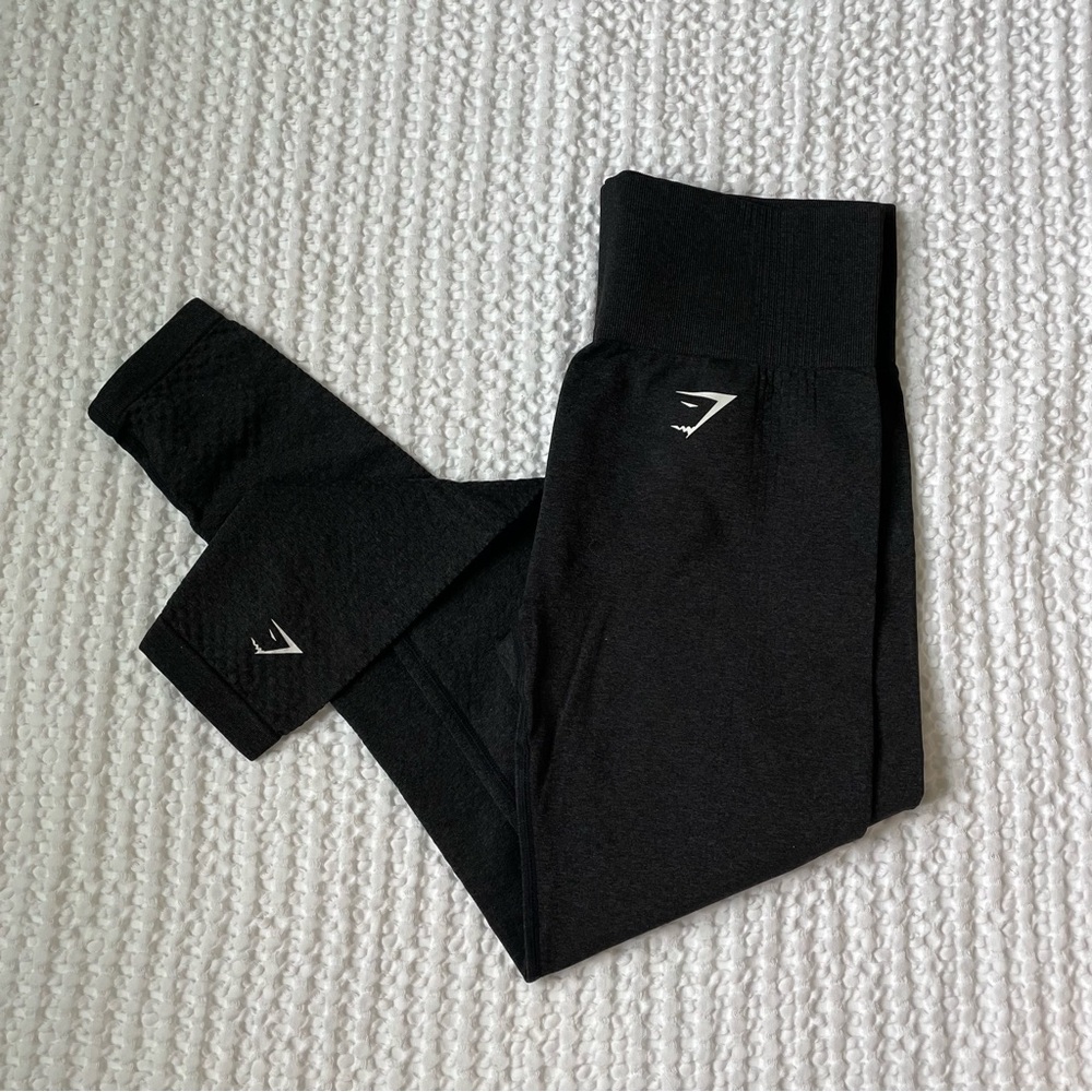 Gymshark Flex High Waisted Leggings - Black/Grey M